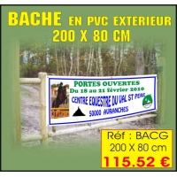 Bâche PVC souple ( 200 x 80 cm)